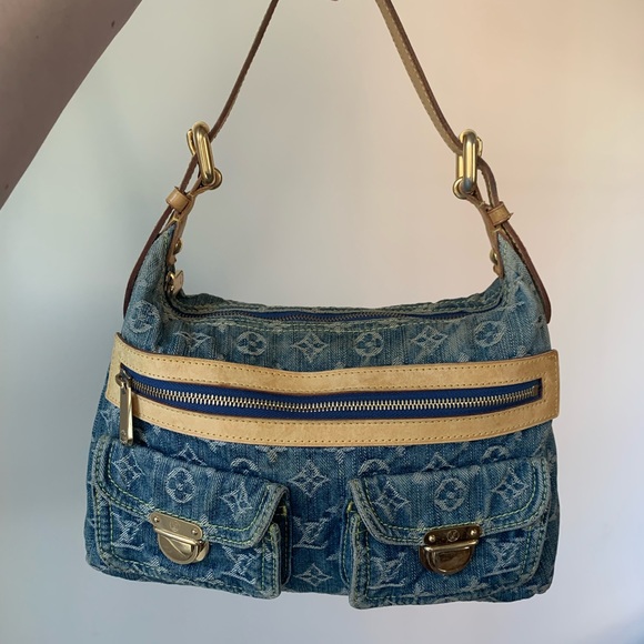 Authentic Louis Vuitton Denim Baggy PM shoulder bag - Picture 3 of 14
